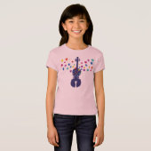 Violinen-T - Shirt Mädchen-Sternexplosion (Vorne ganz)
