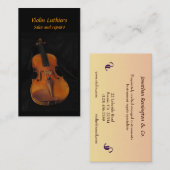 Violinen-Verkäufe und Reparaturen Visitenkarte (Vorne/Hinten)