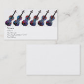 Violinen-Viola-Visitenkarte für den Visitenkarte (Vorne/Hinten)