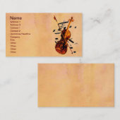 Violinen-Visitenkarte Visitenkarte (Vorne/Hinten)