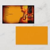 Violinen-Visitenkarten Visitenkarte (Vorne/Hinten)