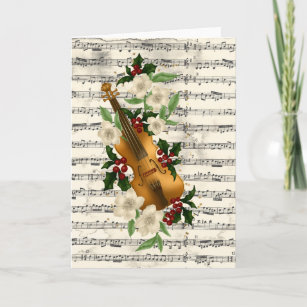 Weihnachten Musik Karten Zazzle De