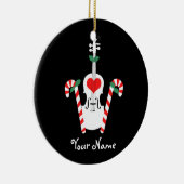 Violinen-Weihnachtsverzierung Keramik Ornament (Rechts)