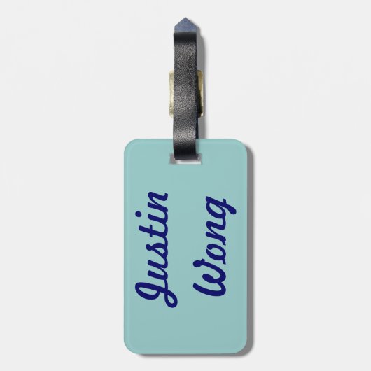 Violinen-Wörter Gepäckanhänger (Rückseite vertikal)