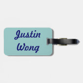 Violinen-Wörter Gepäckanhänger (Rückseite horizontal)