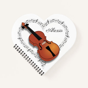 Violinenmusik Notizblock