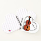 Violinenmusik Notizblock (Innenseite)