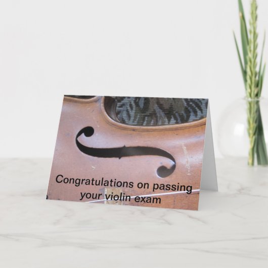 Violinenprüfung Karte (Vorderseite)
