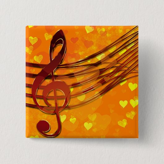 Violinenschlüssel Button (Vorderseite)