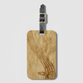 Violinenschlüssel Gepäckanhänger (Vorderseite Vertikal)