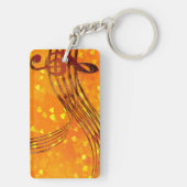 Violinenschlüssel Schlüsselanhänger (Rückseite)