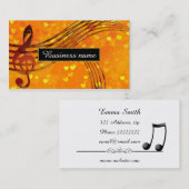 Violinenschlüssel Visitenkarte (Vorne/Hinten)