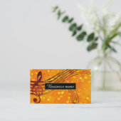 Violinenschlüssel Visitenkarte (Stehend Vorderseite)