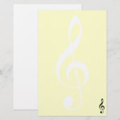 Violinenschlüsselbriefpapier Briefpapier (Vorne/Hinten)