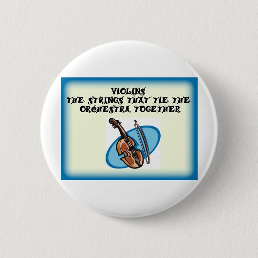 Violinenschnüre, die das Band zusammenhalten Button (Vorderseite)
