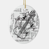 Violinenwort-Wolkenverzierung Keramikornament (Rechts)