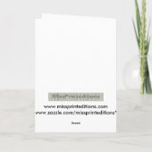 ViolineScrawl auf Bach Manuskript Karte (Rückseite)