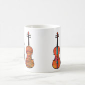 Violinfiddles originale Musikinstrumente Kunst Kaffeetasse (Mittel)