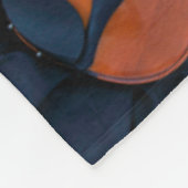 Violinfoto Nahaufnahme Fleecedecke (Ecke)