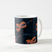 Violinfoto Nahaufnahme Kaffeetasse (VorderseiteRechts)