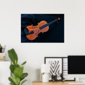 Violinfoto Nahaufnahme Poster (Heimbüro)