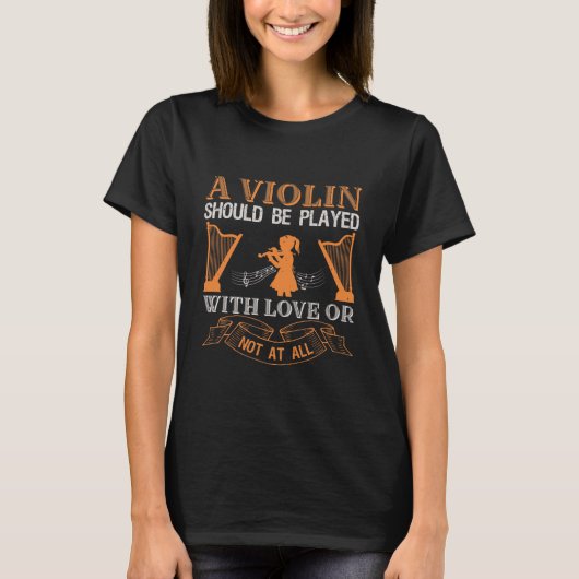Violingspieler T-Shirt (Vorderseite)