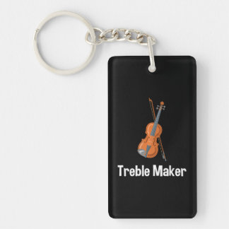 Violinis Treble Maker Violin mit Bogen Schlüsselanhänger