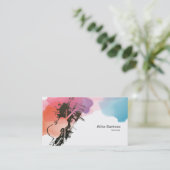 Violinisatorenkarte Visitenkarte (Stehend Vorderseite)