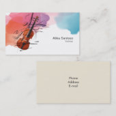 Violinisatorenkarte Visitenkarte (Vorne/Hinten)