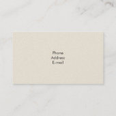 Violinisatorenkarte Visitenkarte (Rückseite)