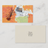 Violinisatorenkarte Visitenkarte (Vorne/Hinten)