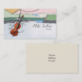 Violinisatorenkarte Visitenkarte (Vorne/Hinten)