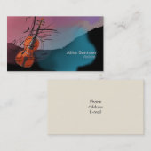 Violinisatorenkarte Visitenkarte (Vorne/Hinten)