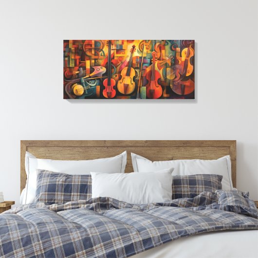 Violinisches Gemälde Leinwanddruck (Insitu (Schlafzimmer))
