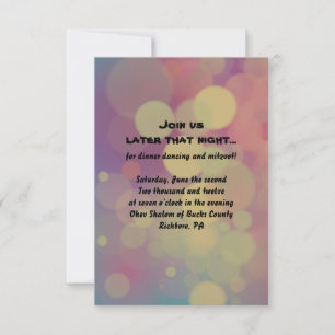VIOLINIST Bat Mitzvah Empfang Party Card Einladung