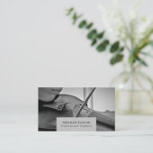 Violinist, Beruflicher Violinist Visitenkarte (Stehend Vorderseite)