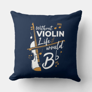 Violinist Birthday Funny Gag Kissen