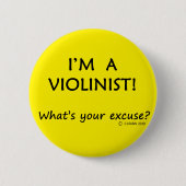Violinist Entschuldigung Button (Vorderseite)