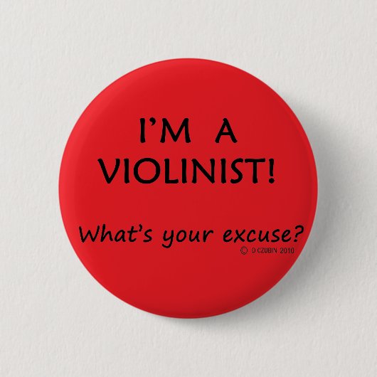 Violinist Entschuldigung Button (Vorderseite)