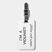 Violinist Entschuldigung Gepäckanhänger (Vorderseite vertikal)