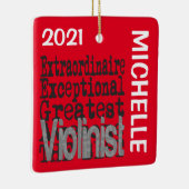 Violinist Extraordinaire CUSTOM Keramikornament (Rechts)