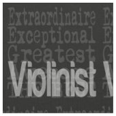 Violinist Extraordinaire Fabric Stoff (Nahaufnahme)