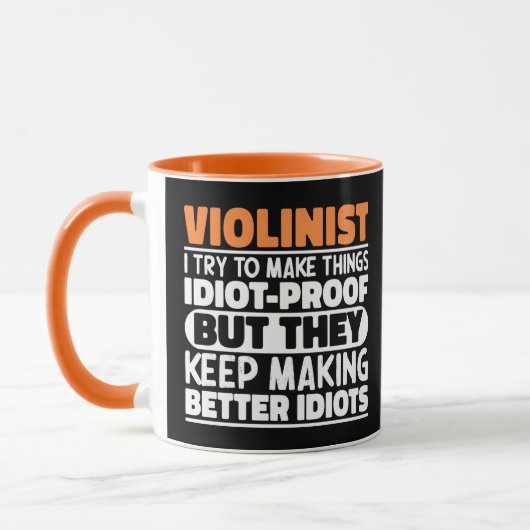 Violinist Ich versuche, Dinge Cool zu machen Lusti Tasse (Links)