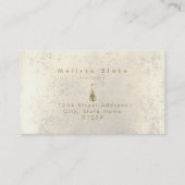 Violinist Imitats Kristall Visitenkarte (Rückseite)