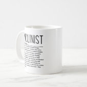 Violinist Kaffeetasse (Vorderseite Links)