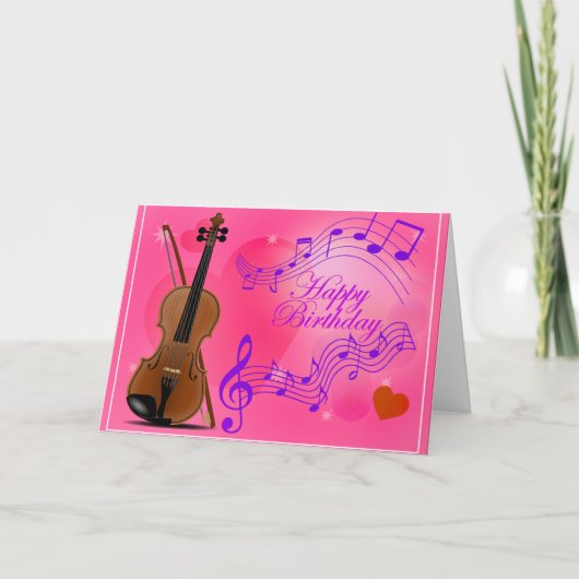 Violinist Karte (Vorderseite)