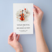 Violinist Music-Erwägungsgrund Werbeaktion Flyer (Handgriff)