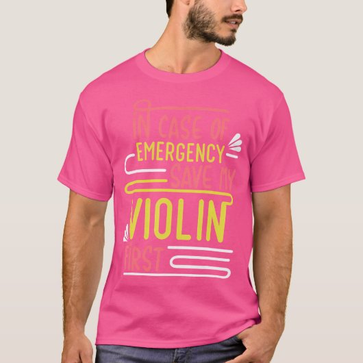 Violinist Musician Orchestra Instrument Violin T-Shirt (Vorderseite)