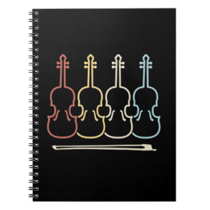 Violinist Musik Notizblock