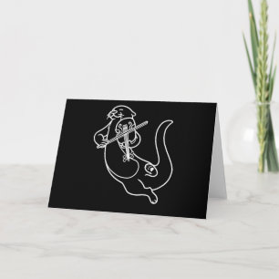 Violinist Otter Geschenk Violine Bratsche Musik Karte